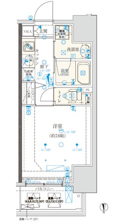 クレイシア門前仲町の物件間取画像